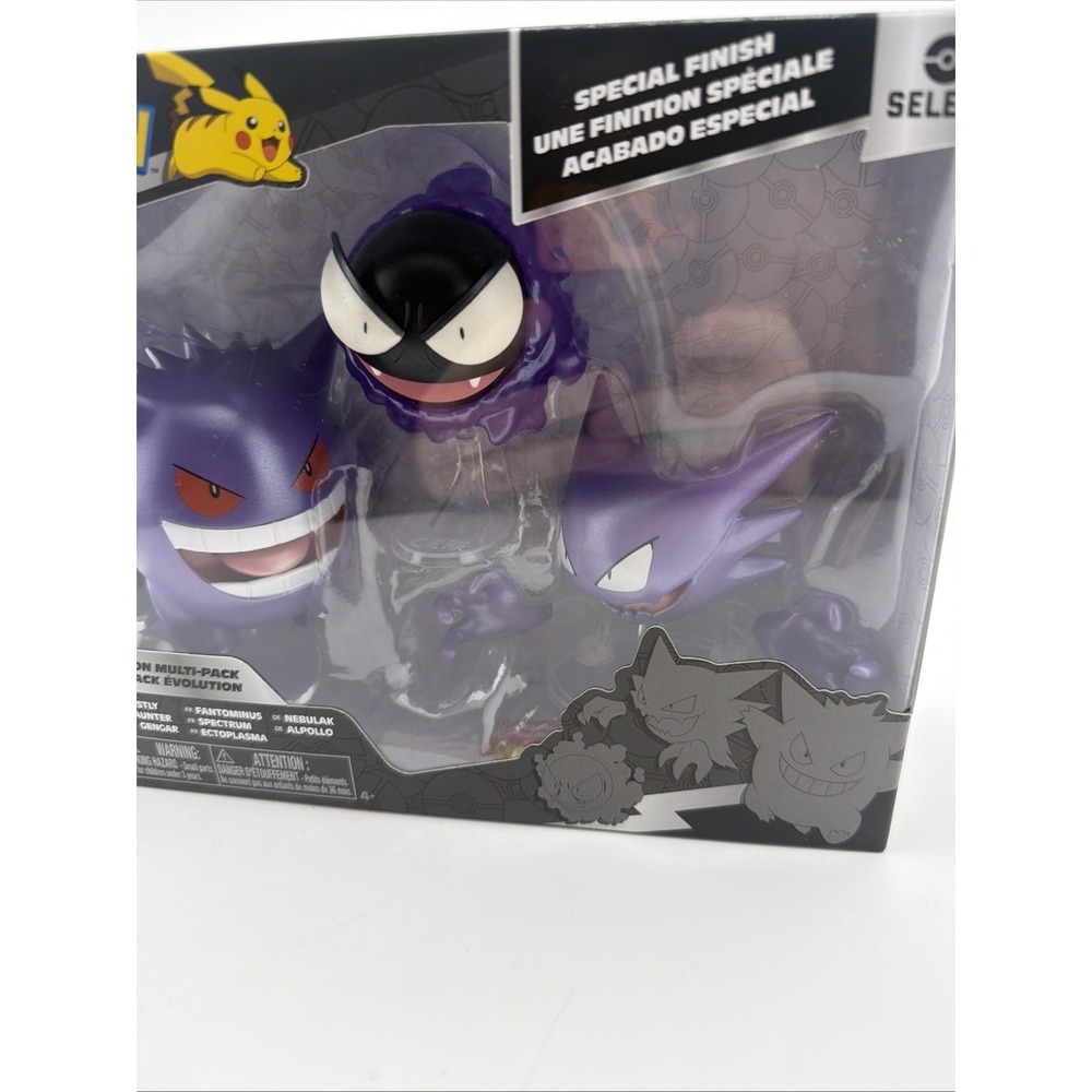 Pokémon Select Evolution Pack - Gastly, Haunter and Gengar Jazwares 2026 - Picture 3 of 11
